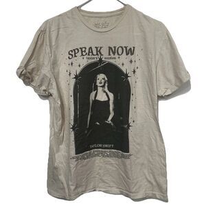 Taylor Swift Official Speak Now Taylor’s Version Cream T Shirt Medium